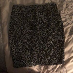 cheetah print sparkling skirt